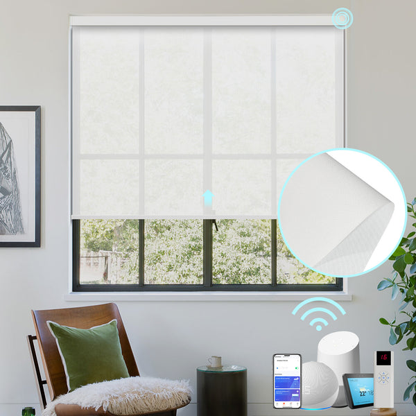 Remote Control 1% Openness Solar Shades For Windows